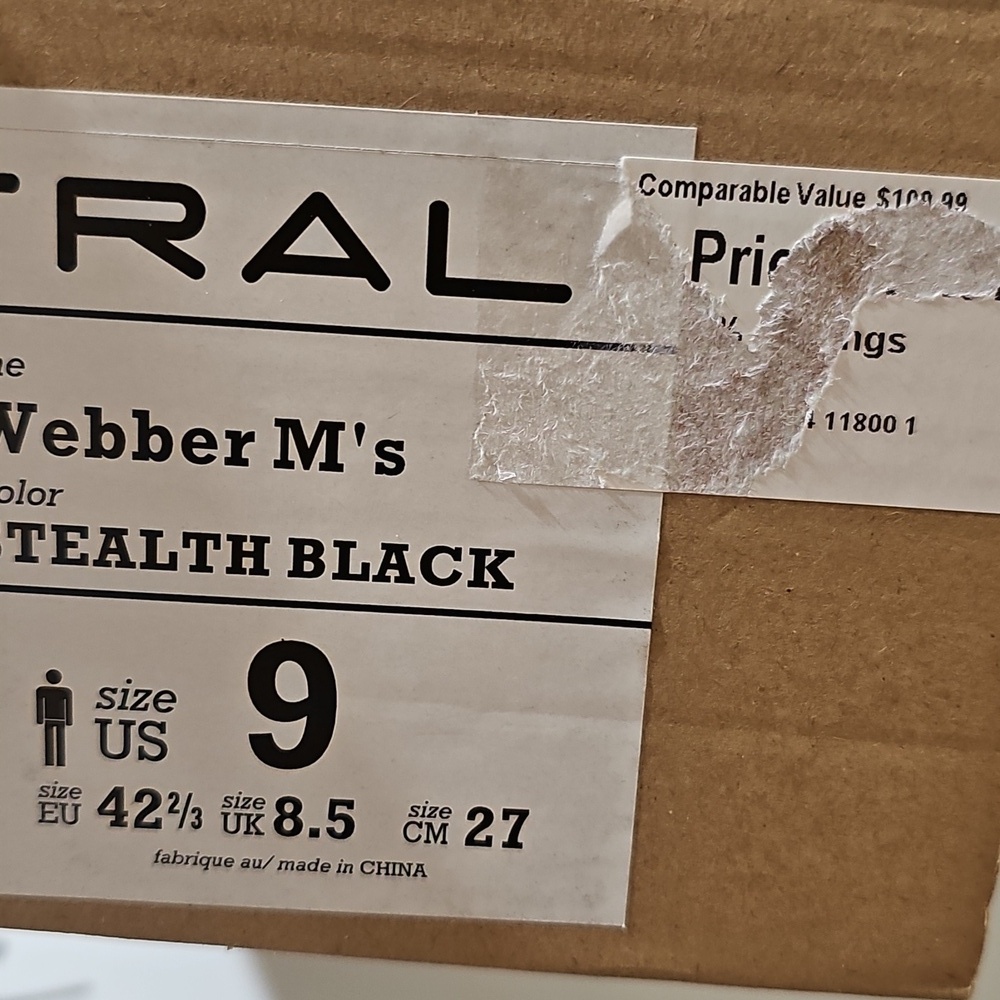 Astral Black Webber Sandals Size 9 New - Picture 12 of 13